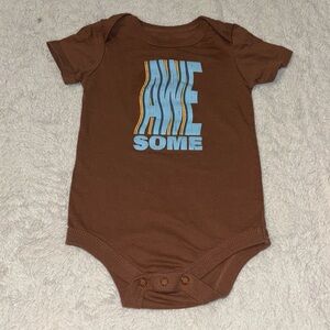 (3 for $10) George awesome brown bodysuit / onesie